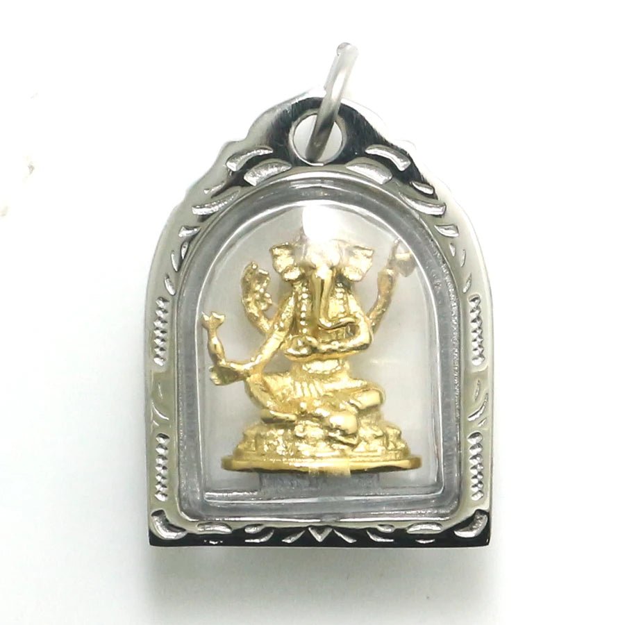 Pendentif en acier inoxydable Geneisha - Tresors asiatiques