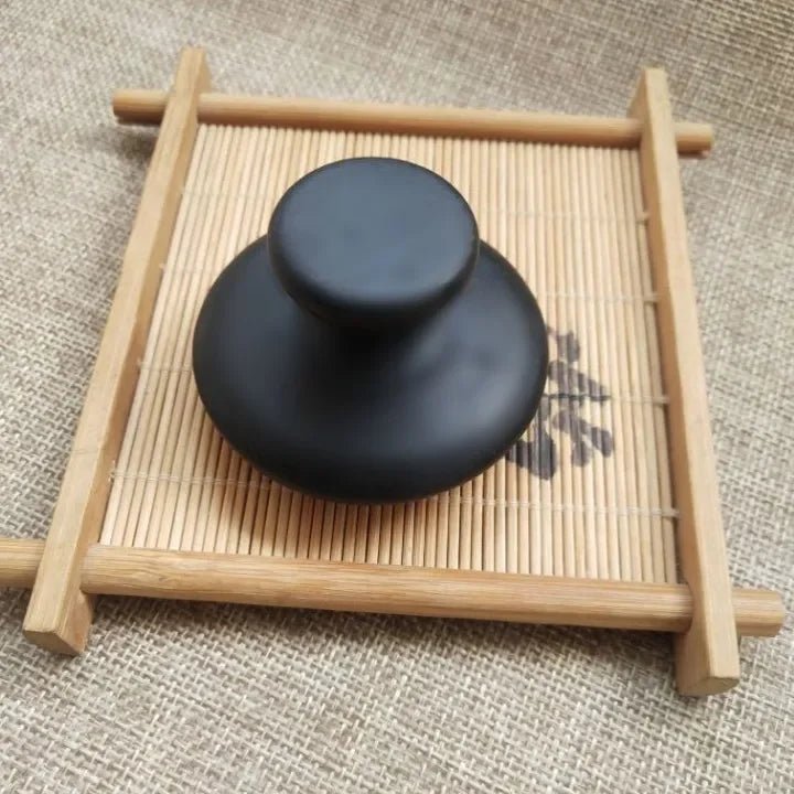Pierre de massage à l'huile brute noire - Tresors asiatiques