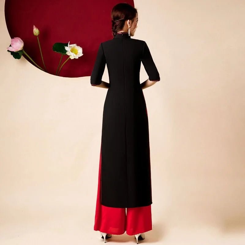 Robe cheongsam améliorée pour femmes - Tresors asiatiques