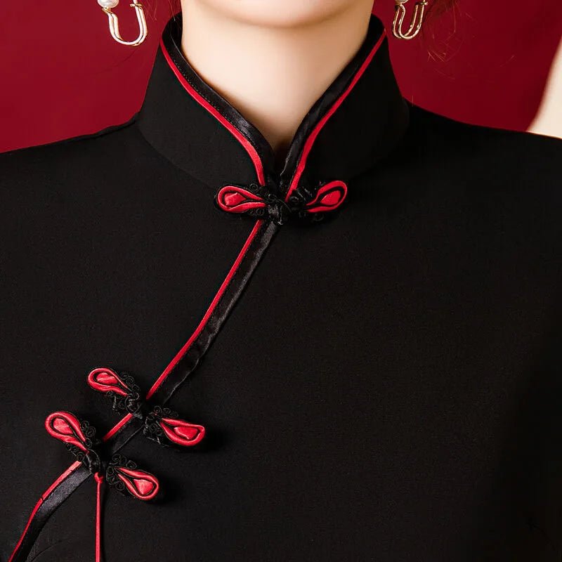Robe cheongsam améliorée pour femmes - Tresors asiatiques
