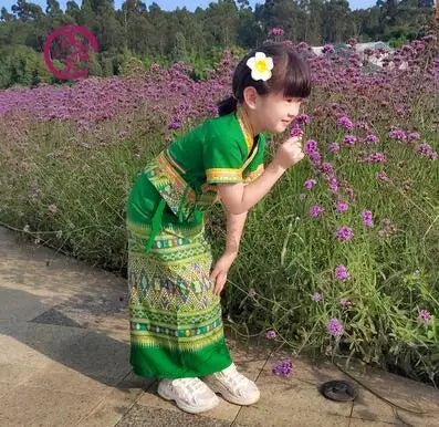Robe de style ethnique thaïlandais pour filles - Tresors asiatiques