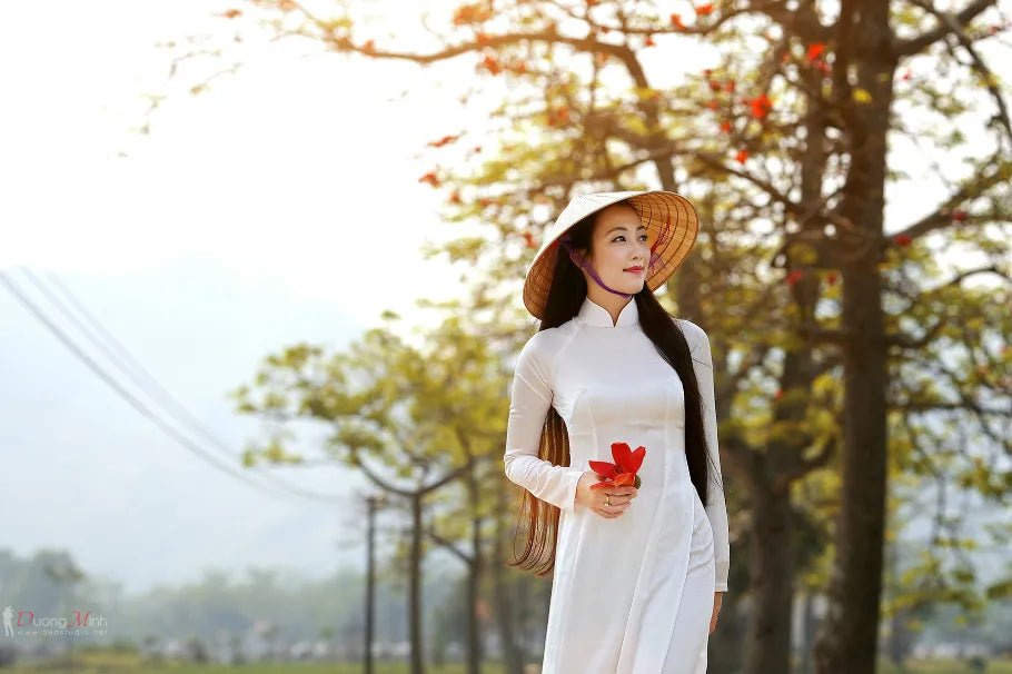Robe et pantalon vietnamiens Ao Dai pour femmes - Tresors asiatiques