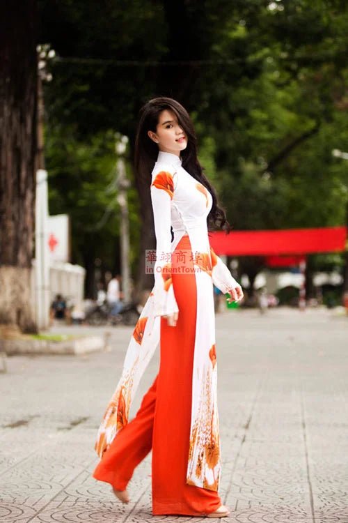 Robe traditionnelle vietnamienne Ao dai - Tresors asiatiques