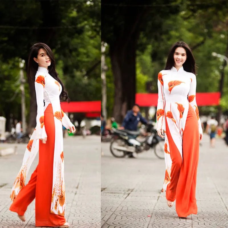 Robe traditionnelle vietnamienne Ao dai - Tresors asiatiques