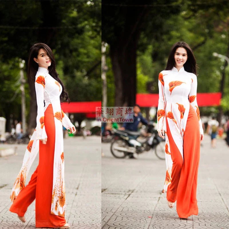 Robe traditionnelle vietnamienne Ao dai - Tresors asiatiques