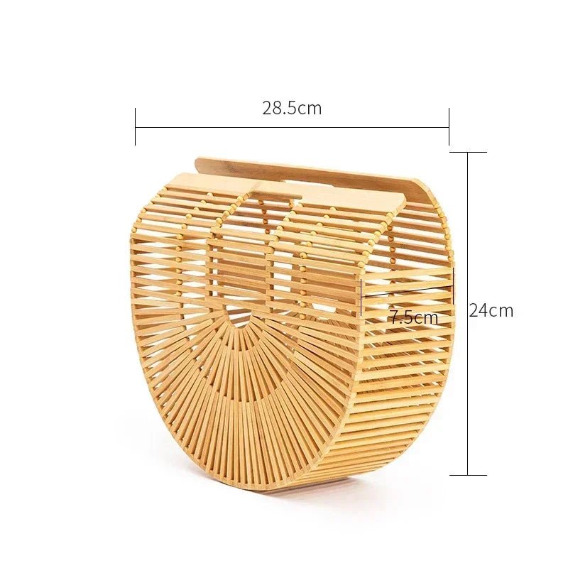 Sac à main tissé en paille pour femme - Tresors asiatiques