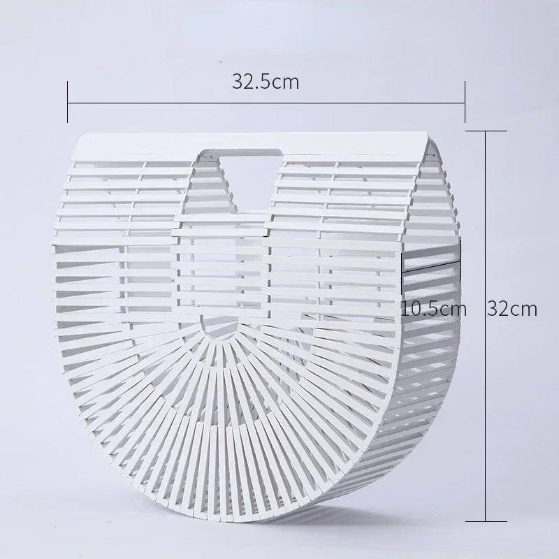 Sac à main tissé en paille pour femme - Tresors asiatiques