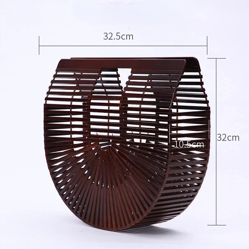 Sac à main tissé en paille pour femme - Tresors asiatiques