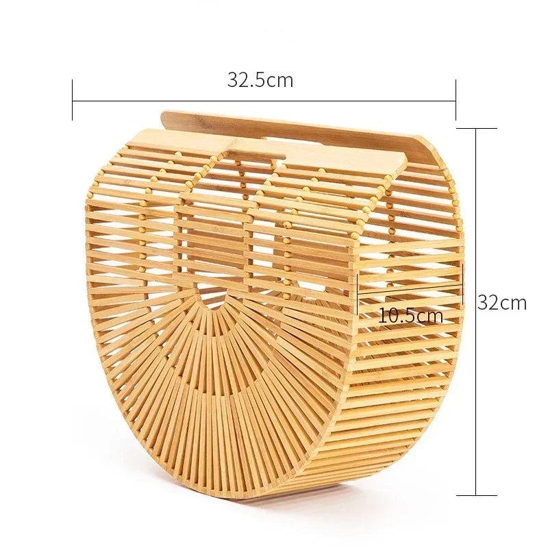 Sac à main tissé en paille pour femme - Tresors asiatiques