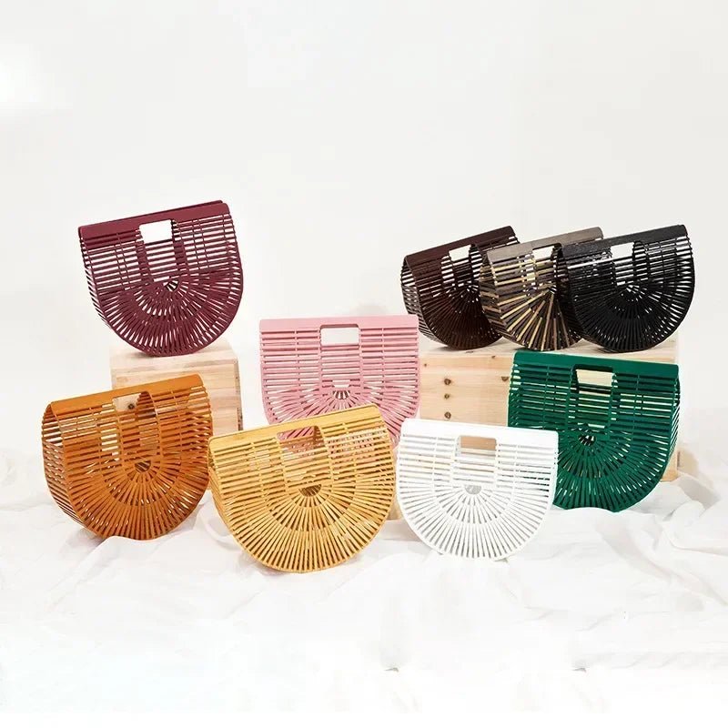 Sac à main tissé en paille pour femme - Tresors asiatiques