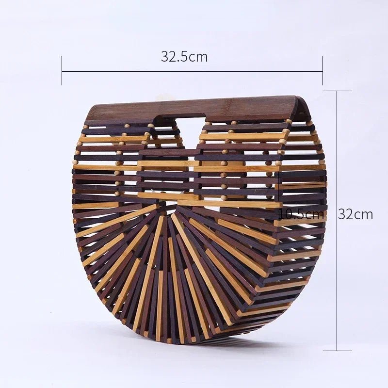 Sac à main tissé en paille pour femme - Tresors asiatiques