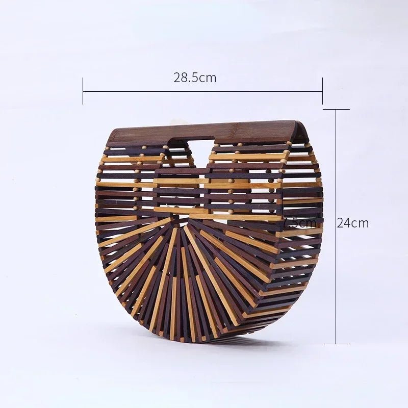 Sac à main tissé en paille pour femme - Tresors asiatiques
