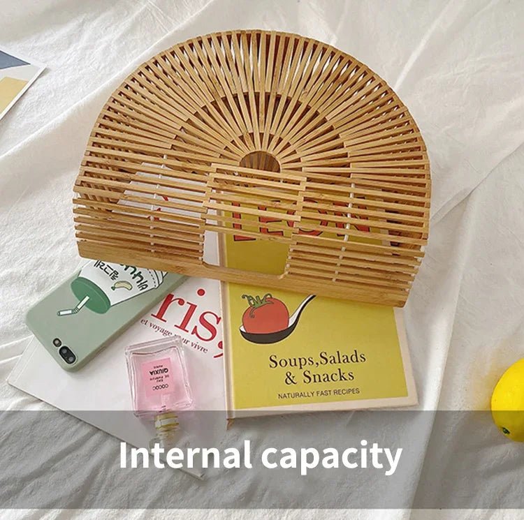 Sac à main tissé en paille pour femme - Tresors asiatiques