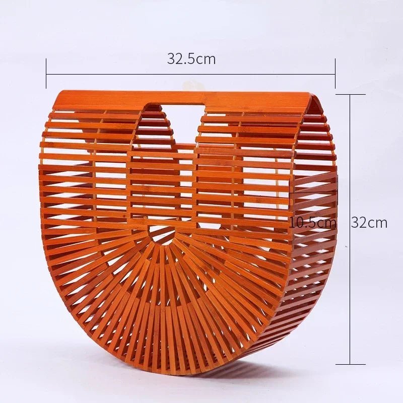Sac à main tissé en paille pour femme - Tresors asiatiques