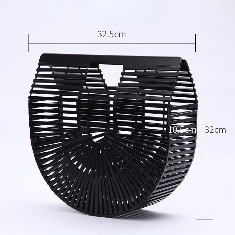 Sac à main tissé en paille pour femme - Tresors asiatiques