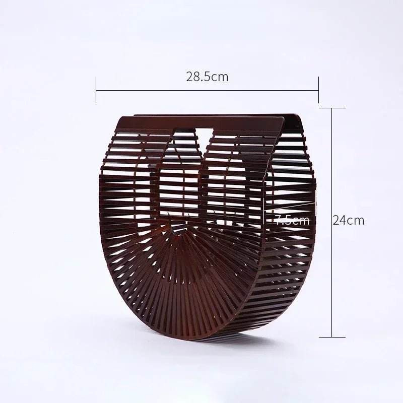 Sac à main tissé en paille pour femme - Tresors asiatiques
