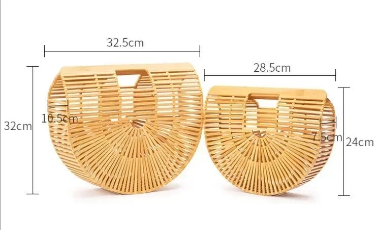 Sac à main tissé en paille pour femme - Tresors asiatiques