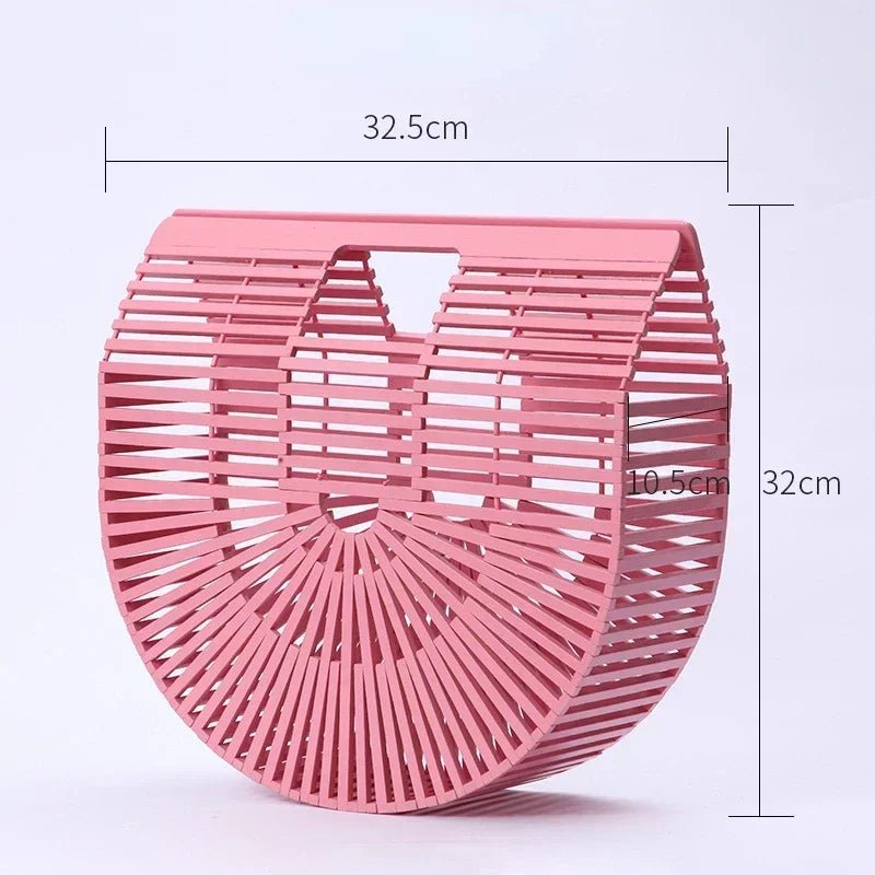 Sac à main tissé en paille pour femme - Tresors asiatiques