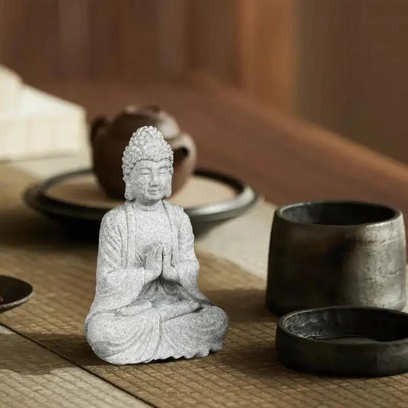 Statue de Bouddha assis pour chambre à coucher - Tresors asiatiques
