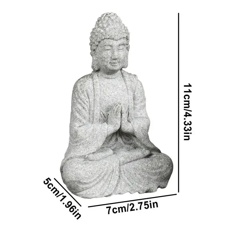 Statue de Bouddha assis pour chambre à coucher - Tresors asiatiques