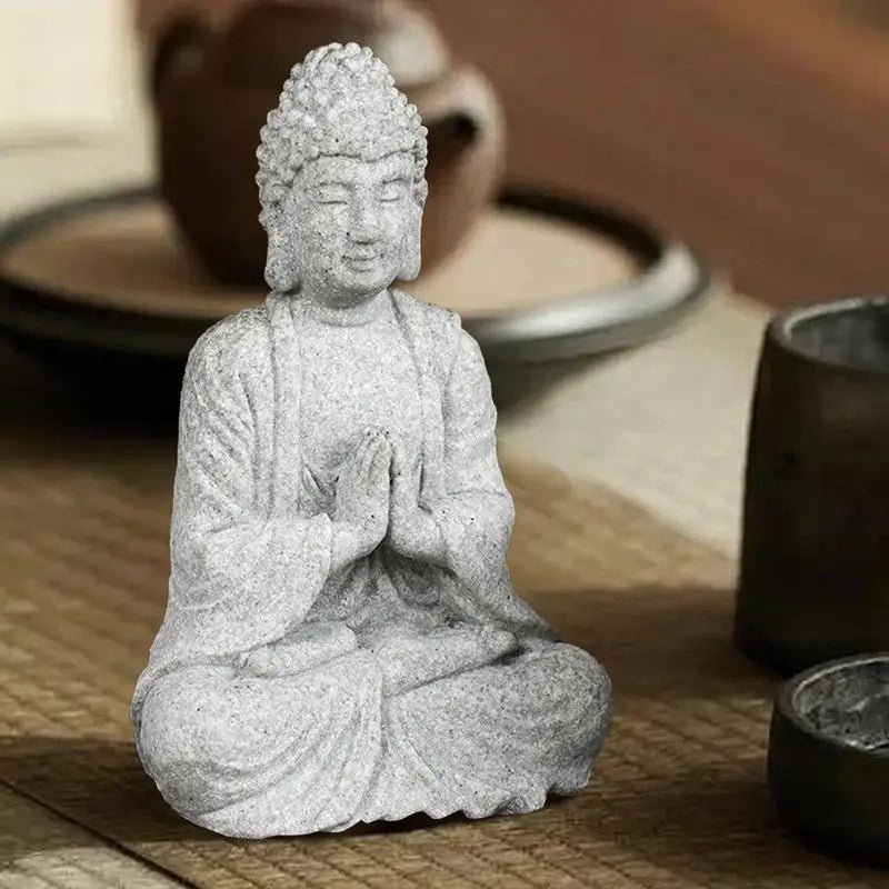 Statue de Bouddha assis pour chambre à coucher - Tresors asiatiques