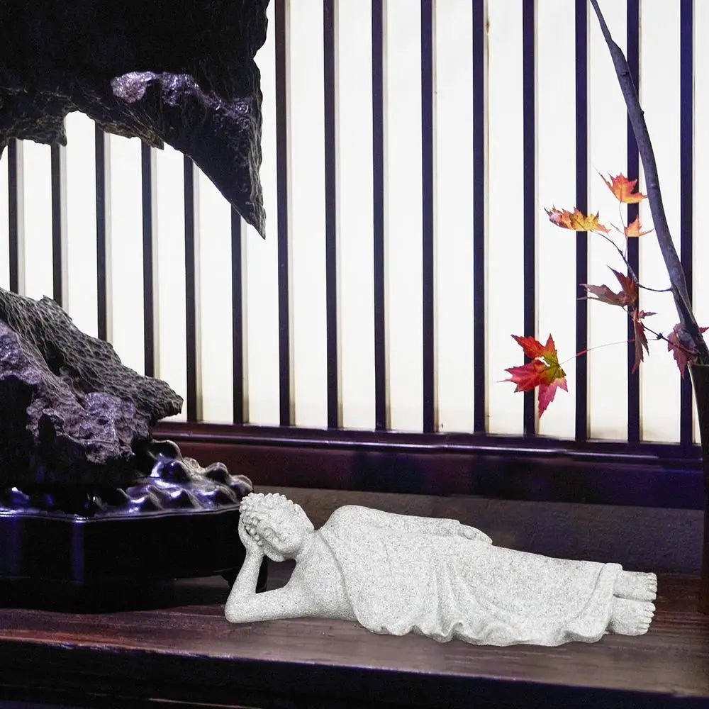 Statue de Bouddha assis pour chambre à coucher - Tresors asiatiques