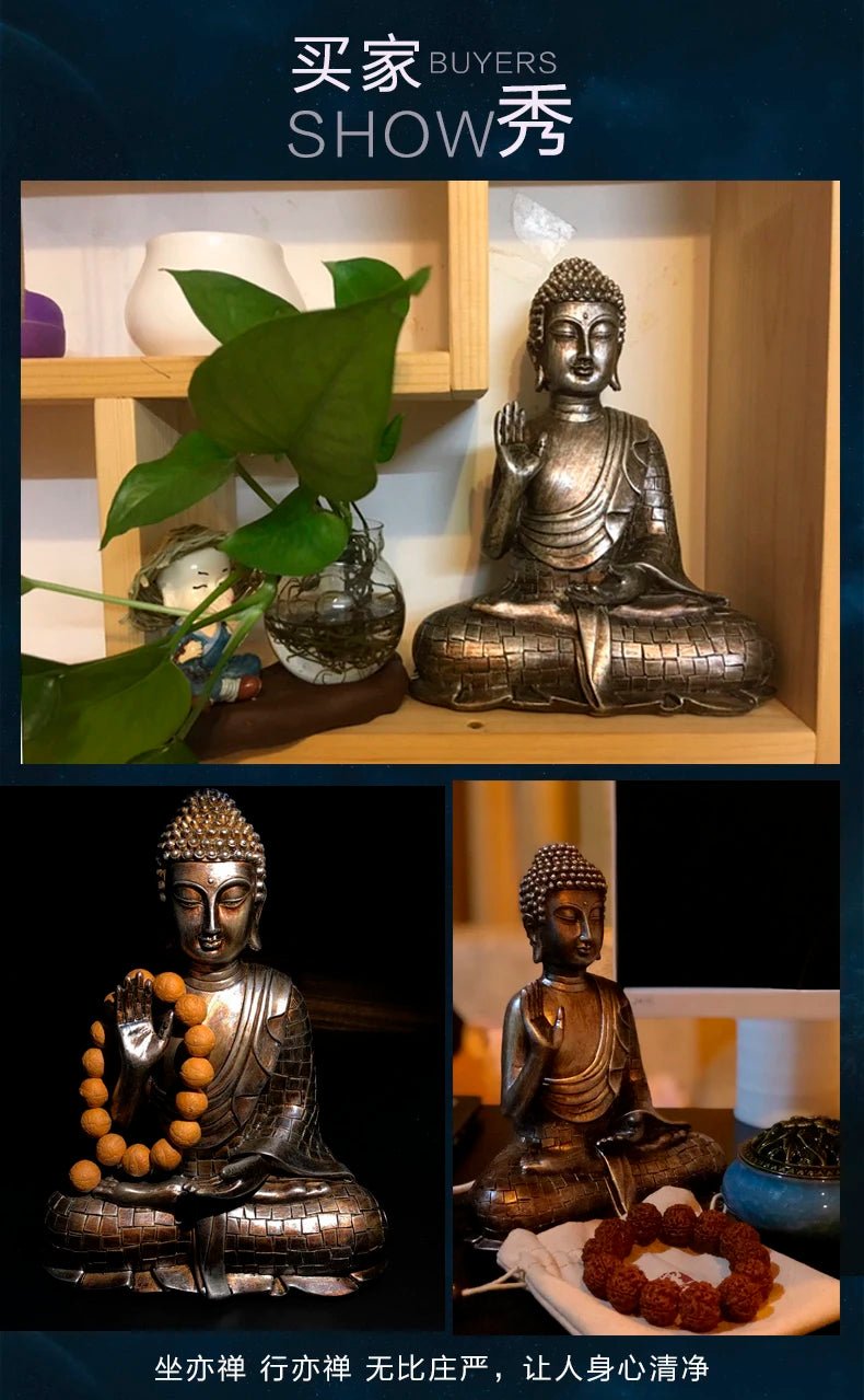 Statue de Bouddha assis thaïlandaise - Tresors asiatiques
