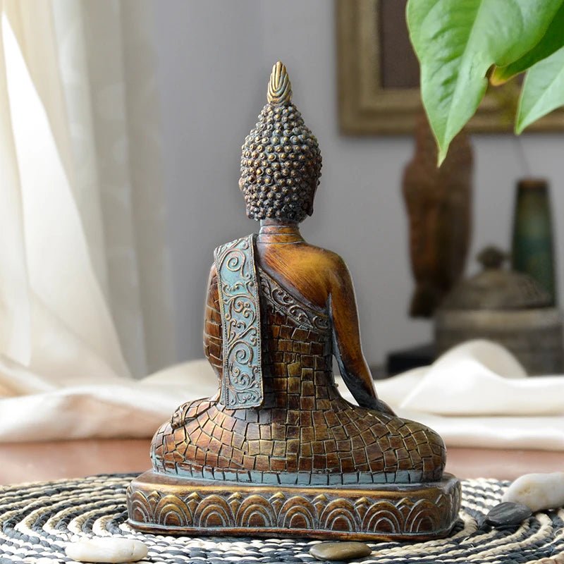 Statue de Bouddha assis thaïlandaise - Tresors asiatiques