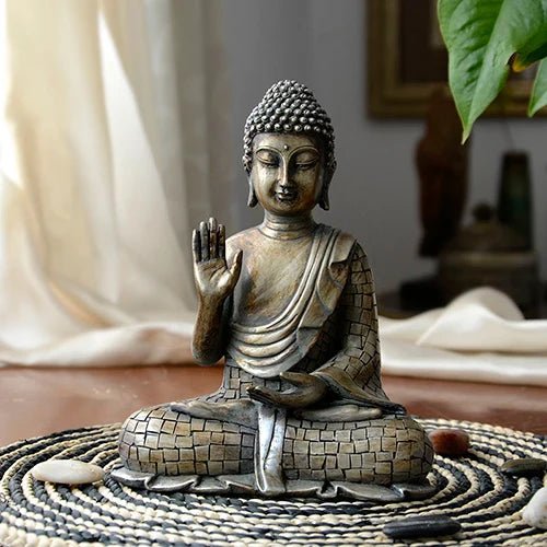 Statue de Bouddha assis thaïlandaise - Tresors asiatiques