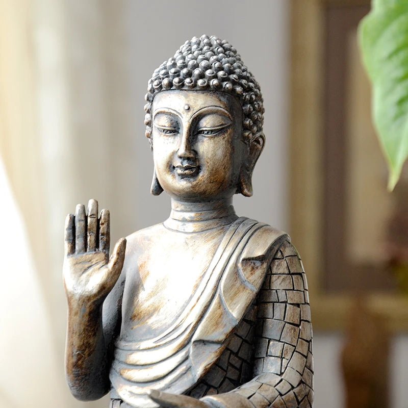 Statue de Bouddha assis thaïlandaise - Tresors asiatiques