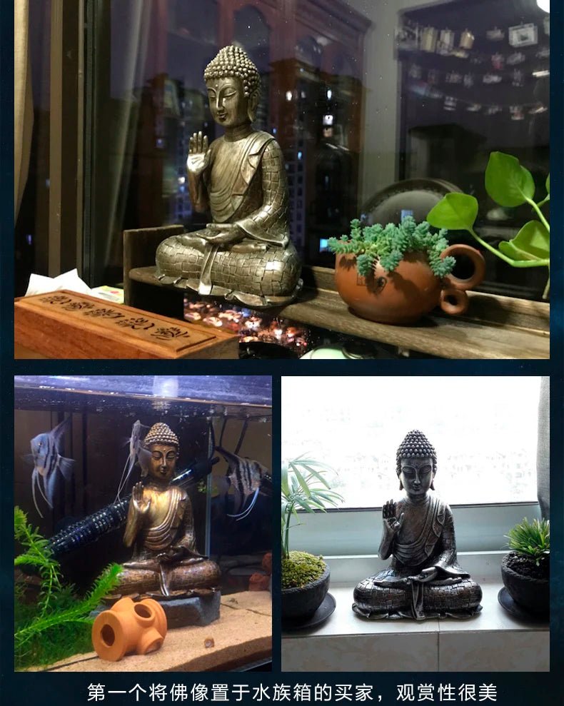 Statue de Bouddha assis thaïlandaise - Tresors asiatiques