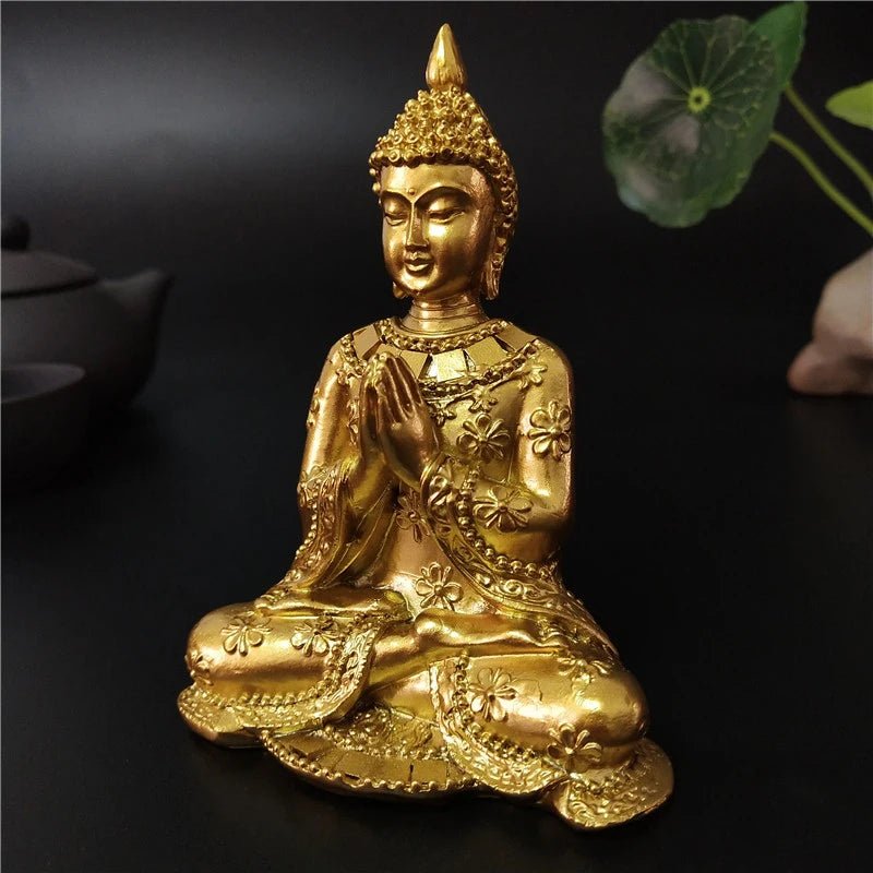 Statue de Bouddha dorée de Thaïlande - Tresors asiatiques