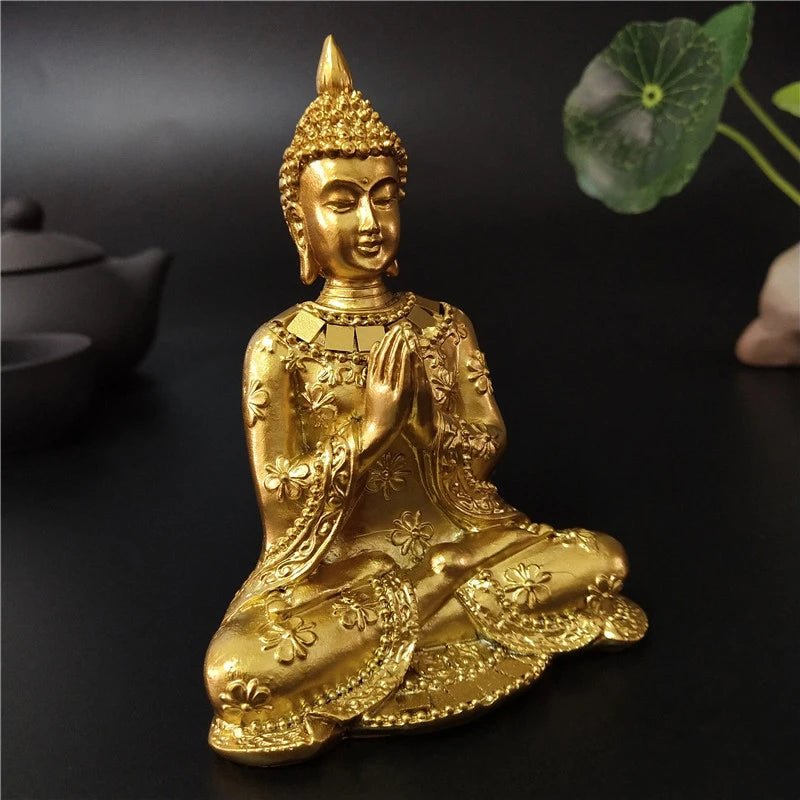 Statue de Bouddha dorée de Thaïlande - Tresors asiatiques