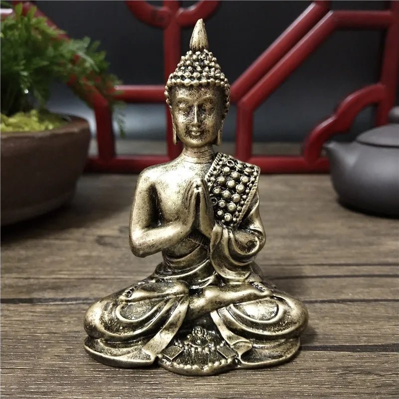 Statue de Bouddha dorée de Thaïlande - Tresors asiatiques