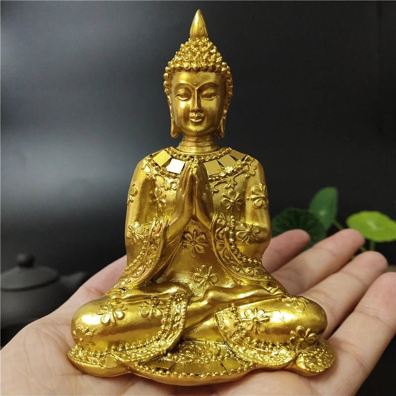 Statue de Bouddha dorée de Thaïlande - Tresors asiatiques