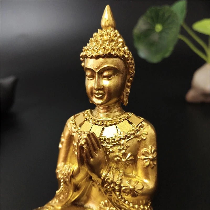 Statue de Bouddha dorée de Thaïlande - Tresors asiatiques