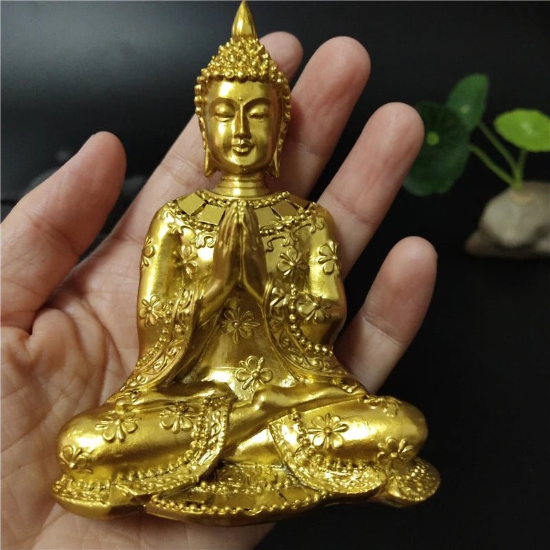 Statue de Bouddha dorée de Thaïlande - Tresors asiatiques