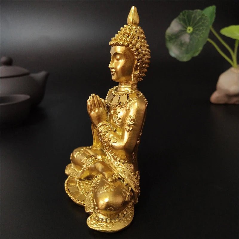 Statue de Bouddha dorée de Thaïlande - Tresors asiatiques