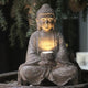 Statue de Bouddha solaire en résine - Tresors asiatiques