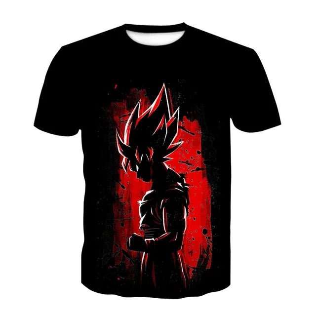 T-shirt à imprimé 3D Dragon Ball Z Goku - Tresors asiatiques