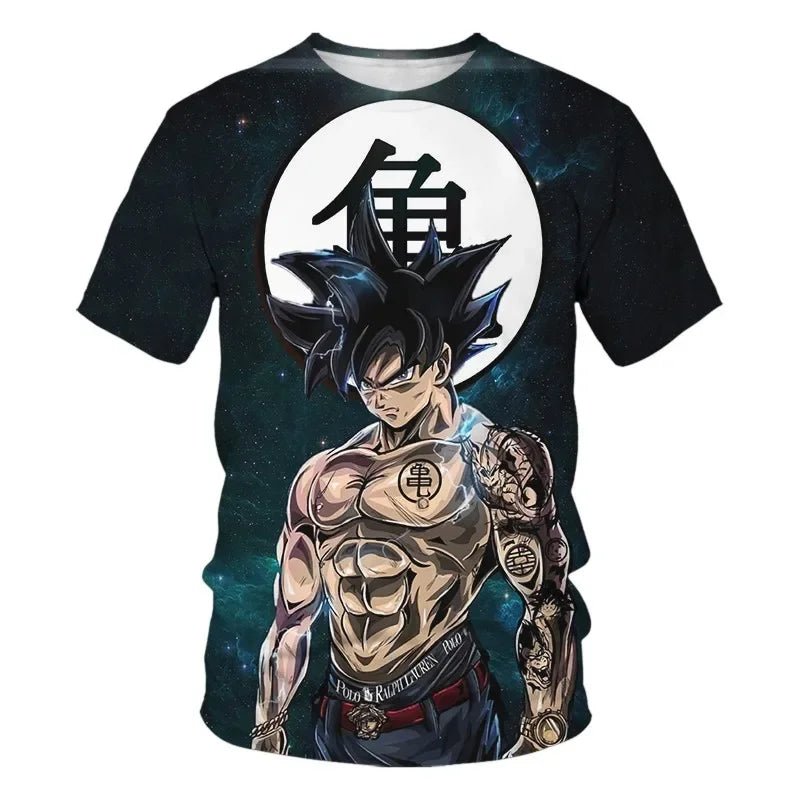 T-shirt à imprimé 3D Dragon Ball Z Goku - Tresors asiatiques