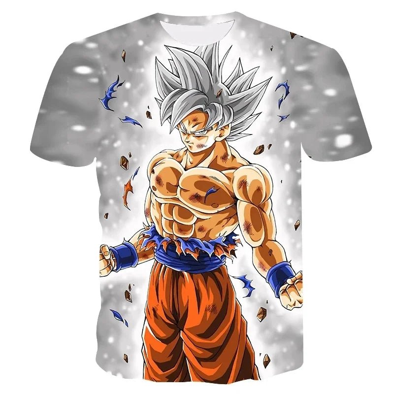 T-shirt à imprimé 3D Dragon Ball Z Goku - Tresors asiatiques