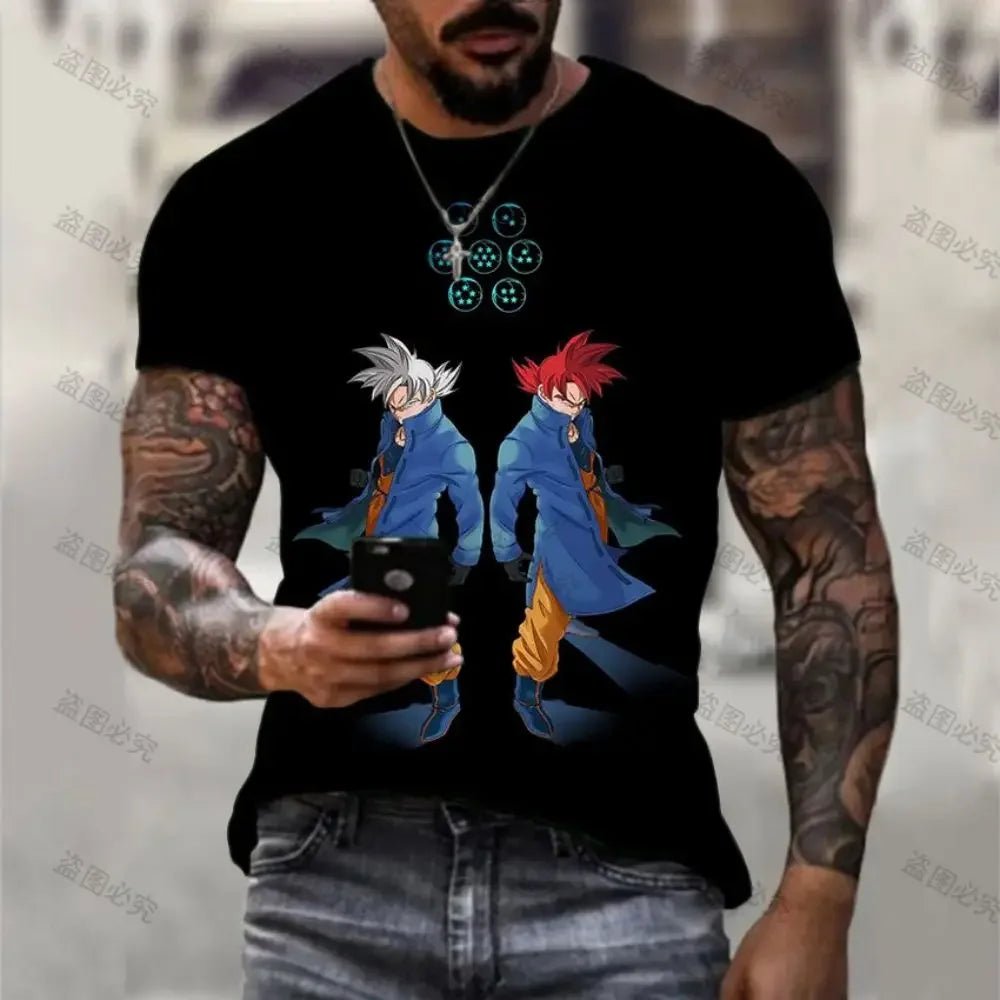 T-shirt à imprimé 3D Dragon Ball Z Goku - Tresors asiatiques