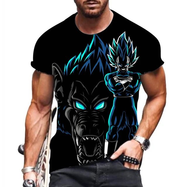 T-shirt à imprimé 3D Dragon Ball Z Goku - Tresors asiatiques