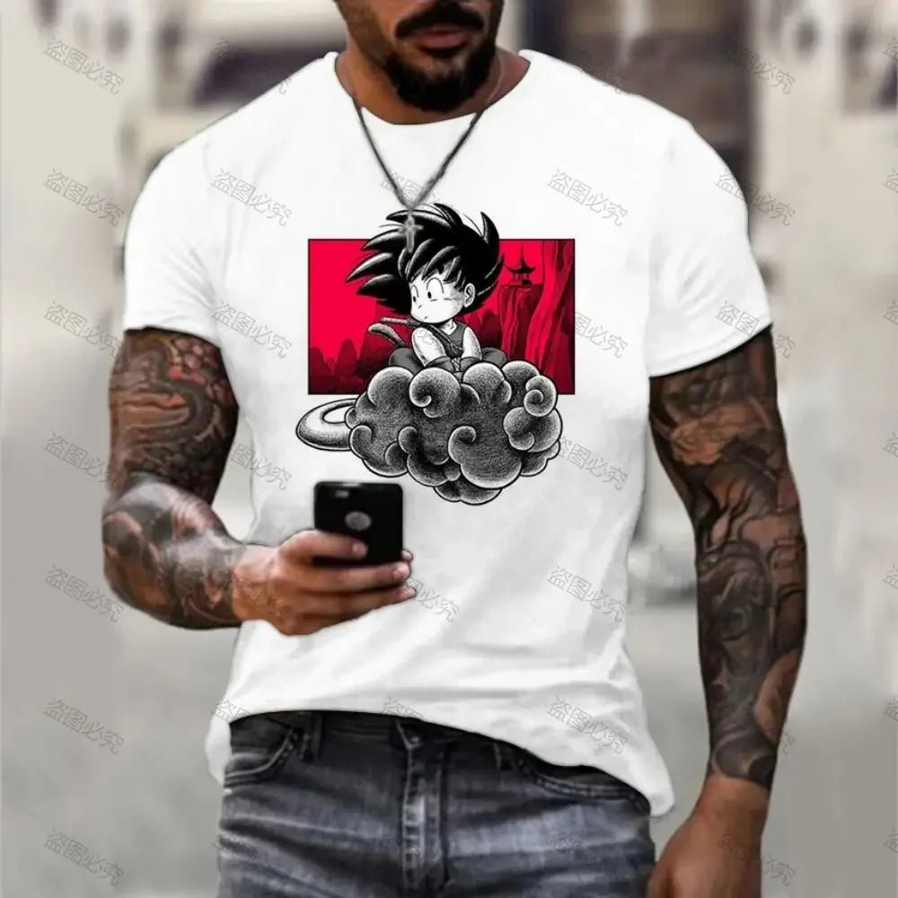 T-shirt à imprimé 3D Dragon Ball Z Goku - Tresors asiatiques