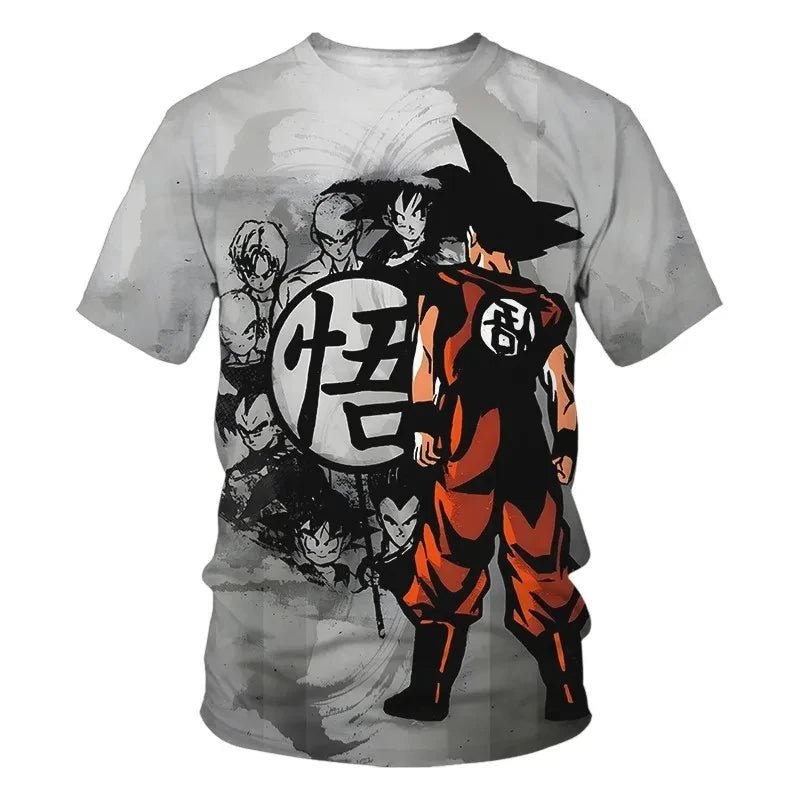 T-shirt à imprimé 3D Dragon Ball Z Goku - Tresors asiatiques