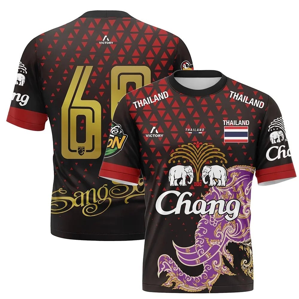 T-shirt à manches courtes à imprimé 3D pour hommes - Tresors asiatiques