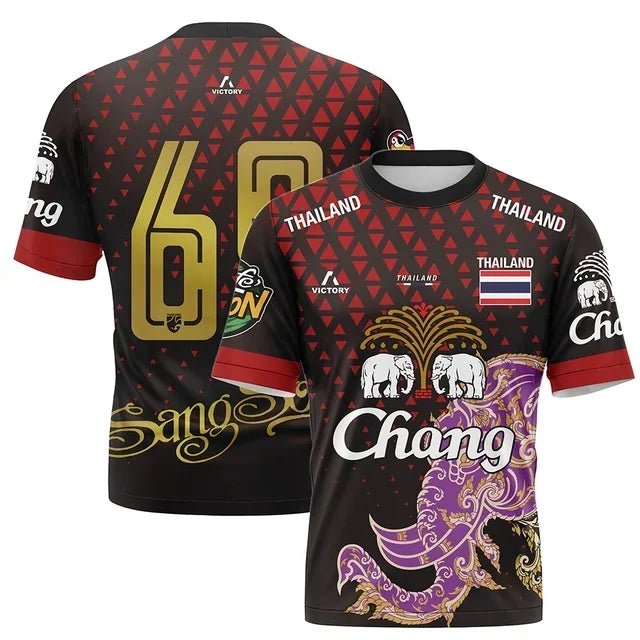 T-shirt à manches courtes à imprimé 3D pour hommes - Tresors asiatiques