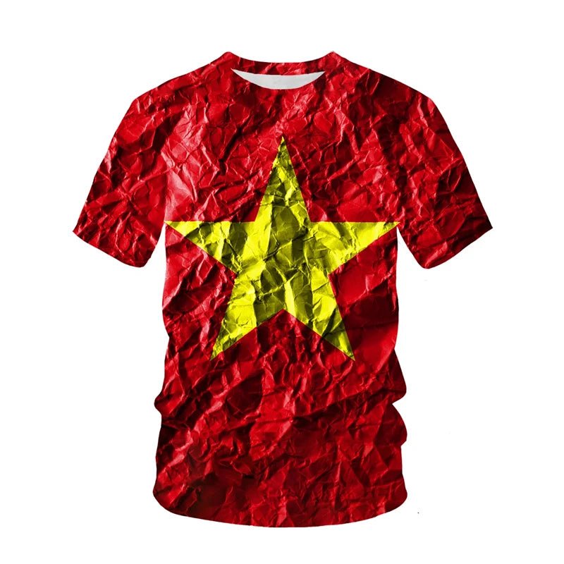 T-shirt graphique à manches courtes pour hommes - Tresors asiatiques