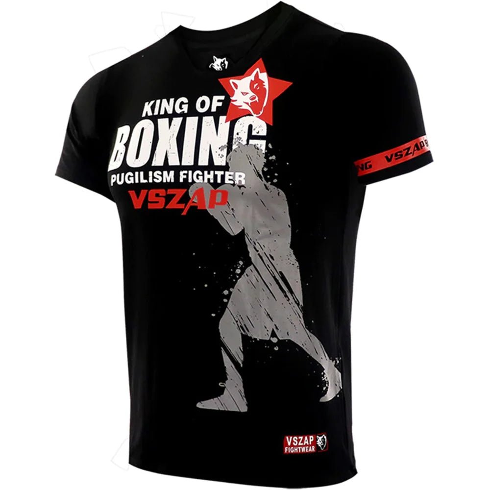 T-shirt Muay Thai à manches courtes pour hommes - Tresors asiatiques